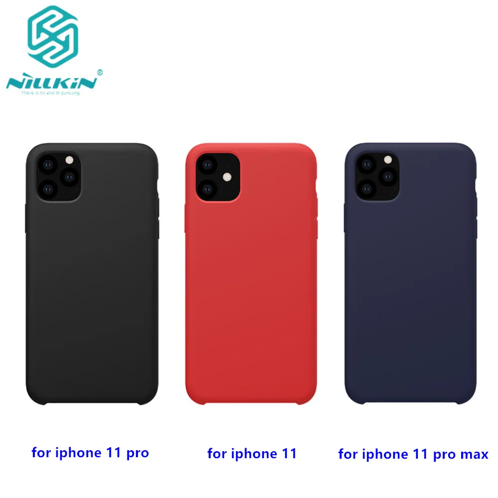 

For iPhone 11/iphone 11 pro Case NILLKIN Liquid Smooth Silicone case For iphone 11 pro max Cover luxury protective bags