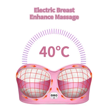 

Bra Vibration Chest Massag Enhancer Grow Bigger Magic Vibrating Bra Infrared BiggerBreast Heating Stimu Breast Electric Massage