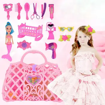 

14PCS/Set Simulate Beauty Toy Set Cosmetic Bag Playhouse Makeup Toy Gift