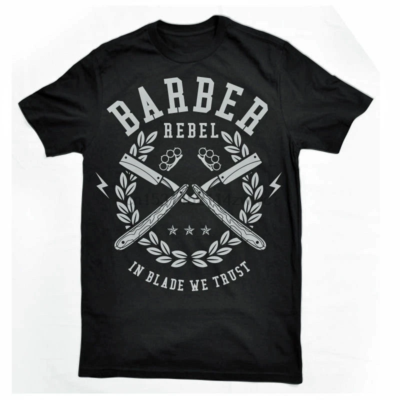 2020 Fashion Men Design Free Shipping Barber Shop Tee Mens Big And Tall Graphic T Shirt Short Sleeve Custom Shirts | Мужская одежда