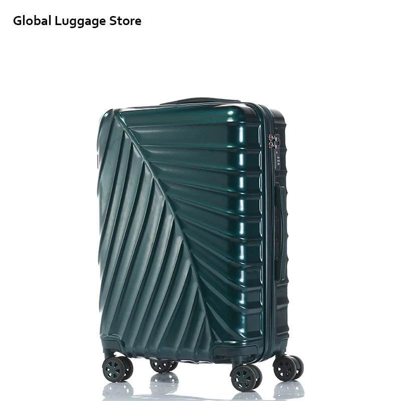 PC 2" 24" дюймов PC дорожный Жесткий чемодан на колесиках, коробка Спиннер для переноски багажа koffer с колесами - Цвет: Green