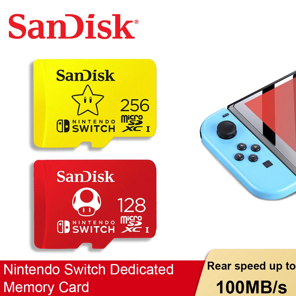 Карта памяти SanDisk 256G для Nintendo Switch microSDXC U3 4K Ultra HD 128G | Компьютеры и офис