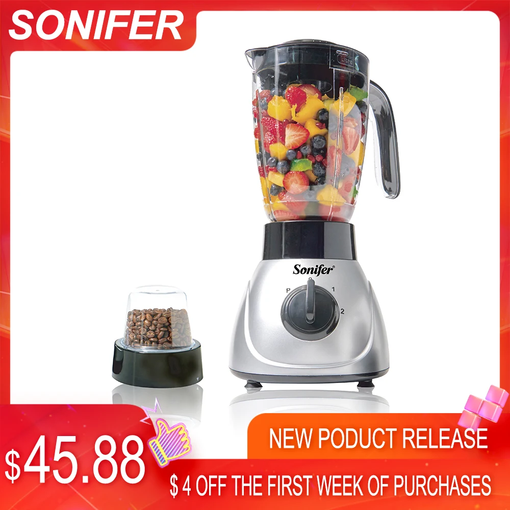 

Electric Standing Blender Juicer With Grinder Household Blender Mixer Fruit Food Processor Ice Crusher Smoothies 220V Sonifer