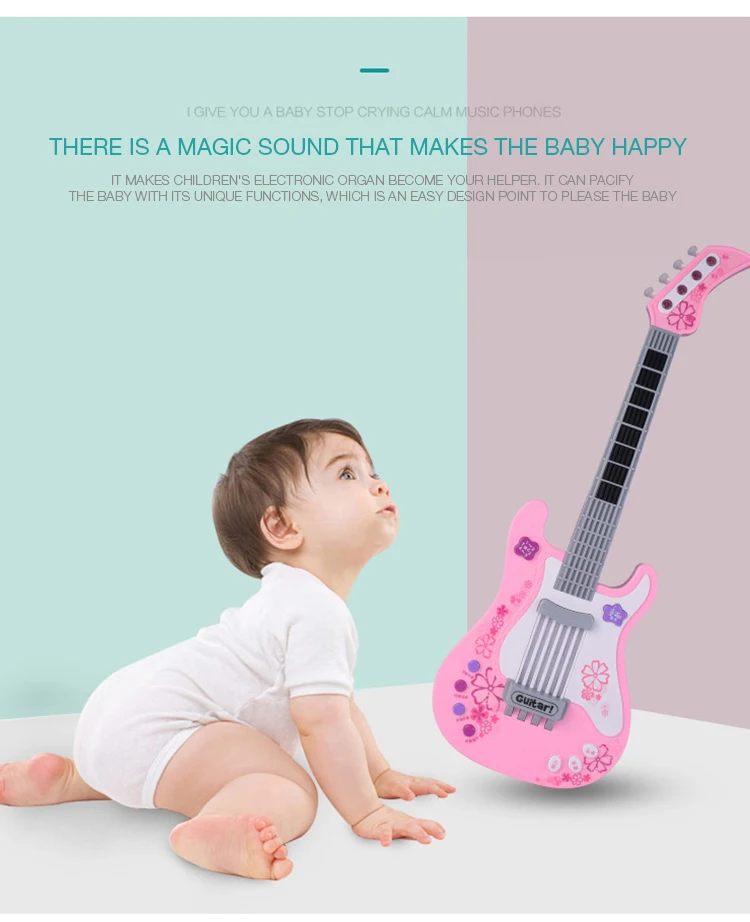 Brinquedos de Guitarra Eletrônica das Crianças Educacional para Crianças Interesse da Música Mini Guitarra Clássica Brinquedo Musical Develmente Meninas Presente 8 Brinquedos e hobbies