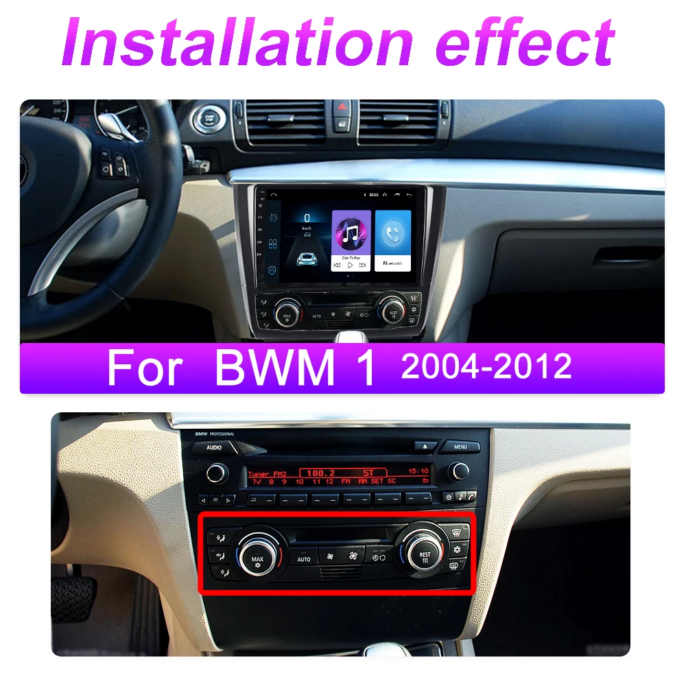 Для BMW 1 Series E88 E82 E81 E87 2004 2012 2 DIN Автомобильный мультимедийный плеер Android навигация GPS