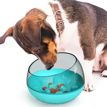 

Dog Slower Feeder Bowl Spill-Proof Pet Tumbler Bowl Large for Fast Eaters Puzzle Toys Slow Feeder IQ Training