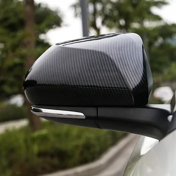 

Car Rear View Mirror Trim Cover For Toyota C-HR CHR 2016 2017 2018 2019 Carbon Fibre Grain Rearview Mirror Decoration Stickers