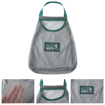 

Mesh Net Vegetable Storage Travel Shopping Bag Fruit Organizer Washable Daily Beach Foldable Reusable For Groceries Handbags
