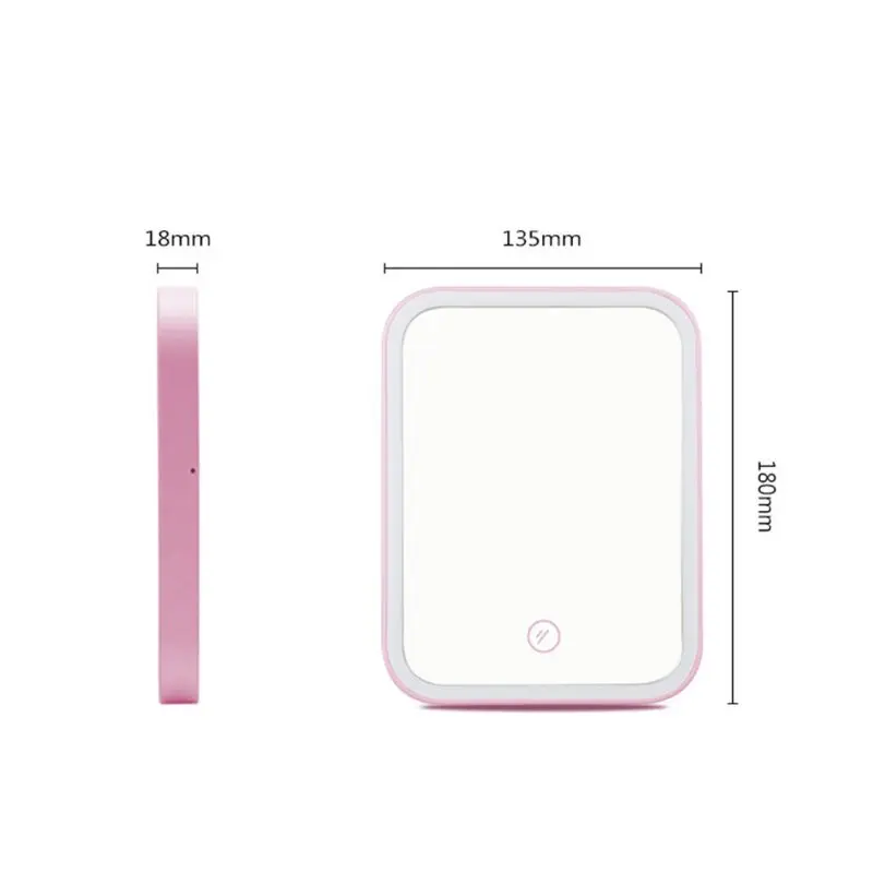 Touch Screen Makeup Mirror with LED Lights Table Desktop Lighted Illuminated Cosmetic Mirrors