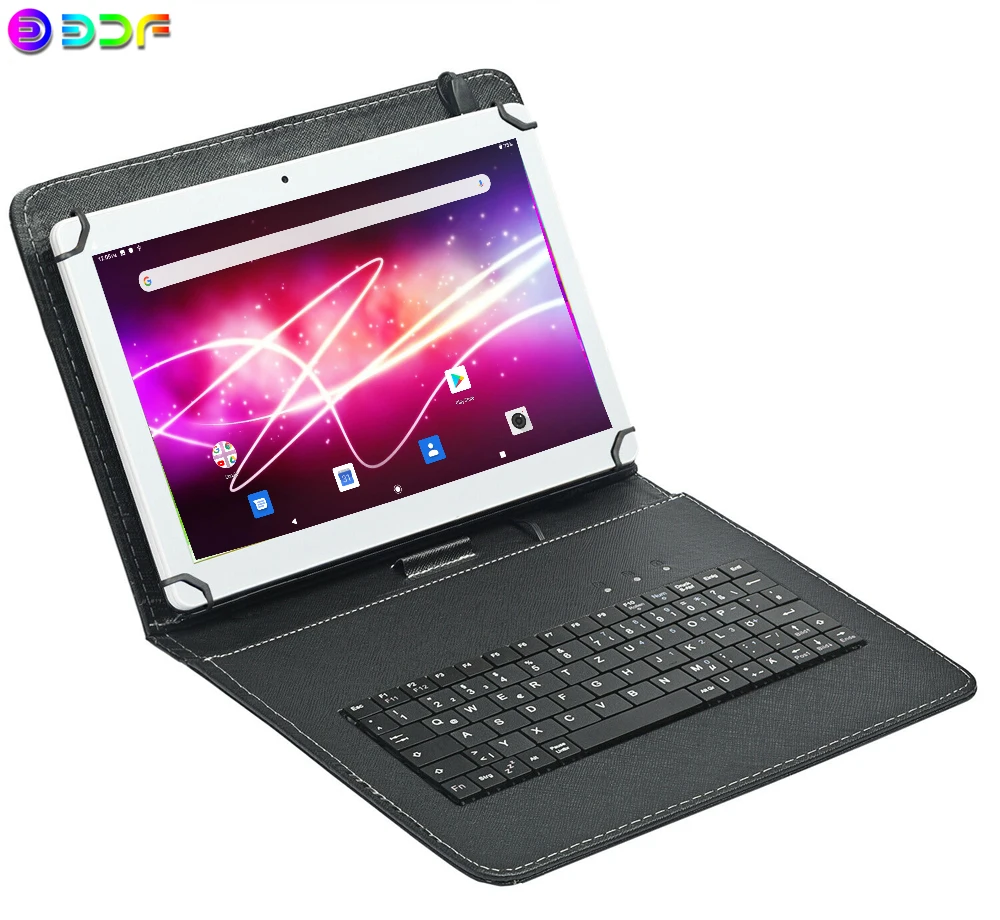 

10.1 inch Tablets 3G Phone Call System 9.0 Octa Core 4GB+64GB ROM Bluetooth 4.0 Wi-Fi 2.5D Steel Screen Tablet PC+Keyboard