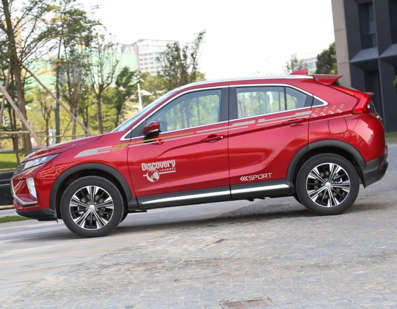 Автомобильный Стайлинг, Спортивная Автомобильная наклейка, автомобильные аксессуары для Mitsubishi Eclipse Cross, Двусторонняя наклейка, автомобильный Стайлинг - Название цвета: Option 14