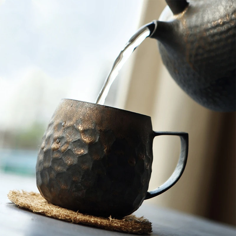 

270ML Creative Ceramics Mugs TeaCup Tea Cups With Irregular Handle For Milk Juice Coffee In Home Office Household Individuality