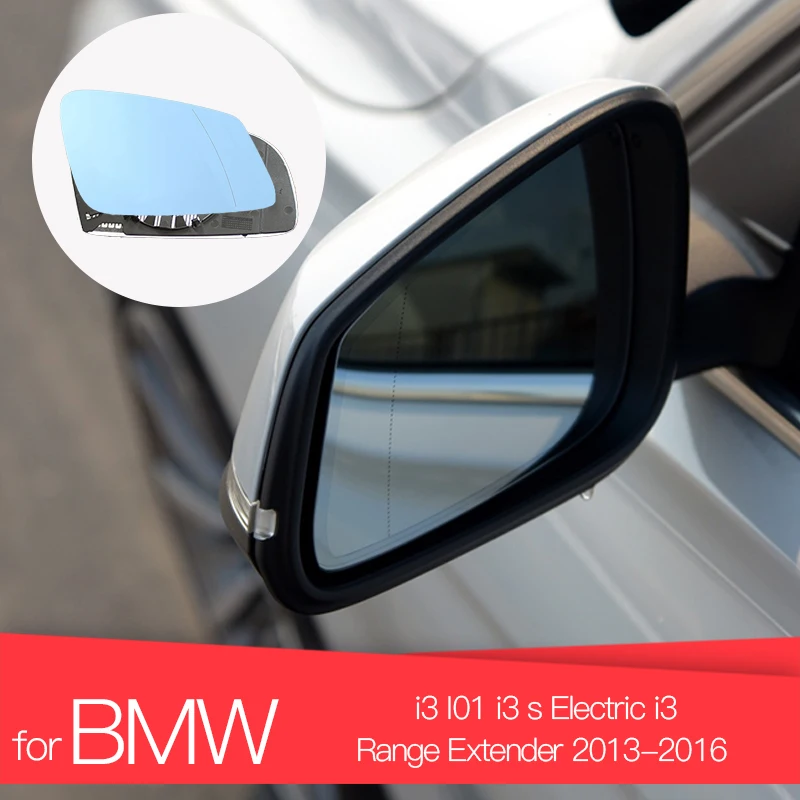 Specchietto Retrovisore Sinistro/Destro Per Bmw I3 I01 I3 S Elettrico I3 Range Extender 2013-2016 Blu/Bianco Vetro Specchietto Retrovisore Auto