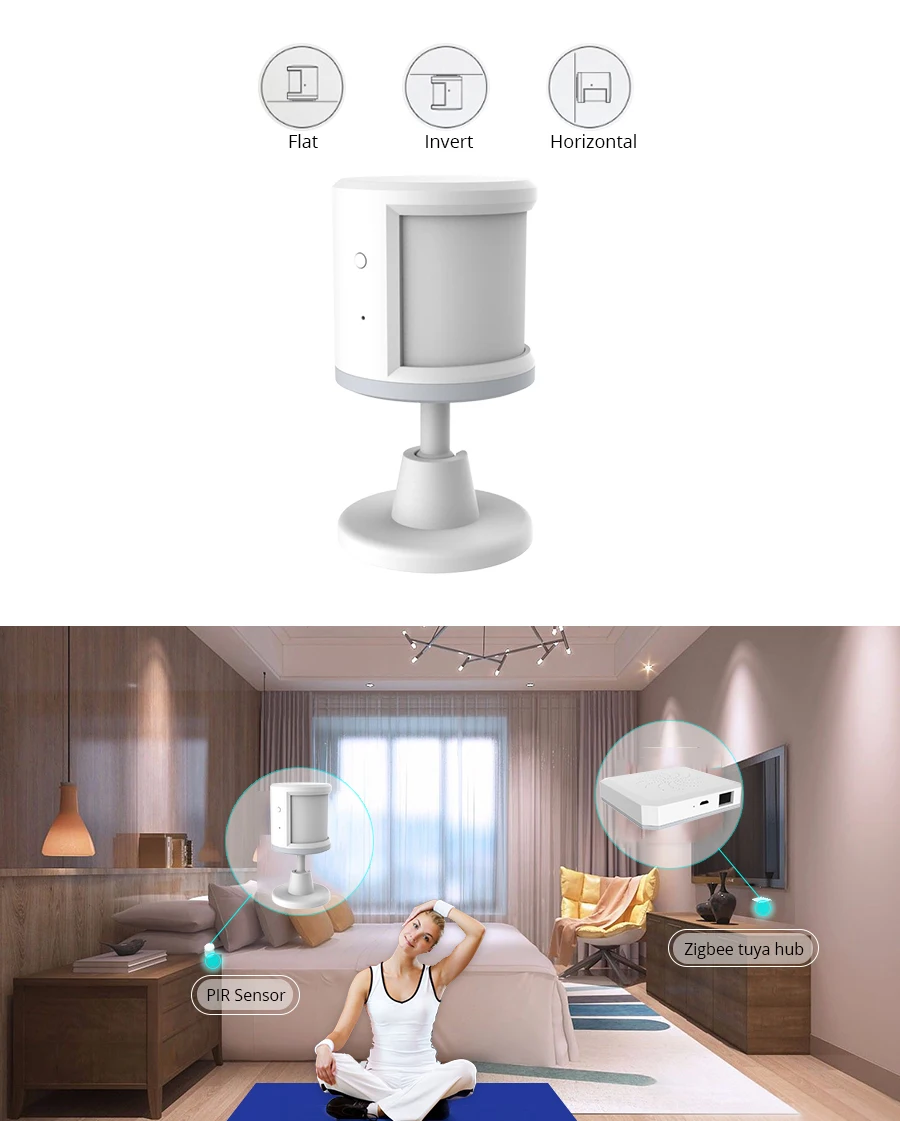 Tuya ZigBee PIR Sensor IFTTT Battery Powered Smart Wireless WIFI PIR
