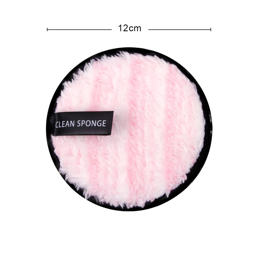 Makeup Remover Puff Reusable Make-up Pads Washable Cleansing Cotton Microfiber Cloth Pad Skin Care Nail Art Cleaning Wipe Tools - Цвет: 1pcs 05