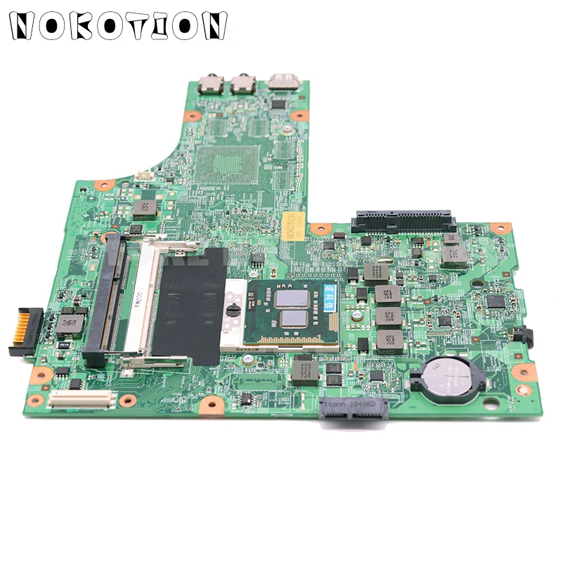 NOKOTION для Dell Inspiron N5010 Материнская плата ноутбука CN-0Y6Y56 0Y6Y56 48.4HH01.011 основная плата HM57 DDR3 Бесплатный процессор