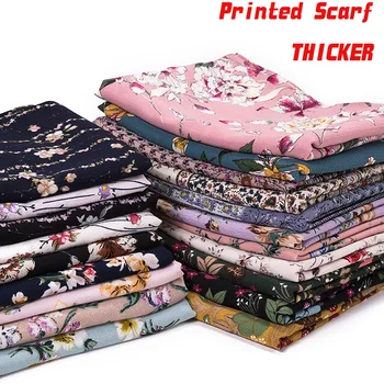 

Spring Women Ethnic Floral Print Scarf Muslim Chiffon Hijab Bubble Scarves & Wraps Ladies Shawl Islamic Headwear Clothing Hijabs
