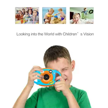 

AMKOV 1.77-Inch Color Screen Digital Camera Mini Children's HD Video Recorder 5-Mega Pixels Portable Kids Camcorder Toy Camera