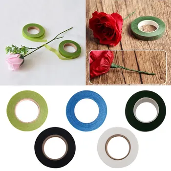 

30yard/roll 12mm Multicolor Floral Stem Wrap Florist Artificial Flower Metallic Tape Wire Floristry Decoration Gift Packing