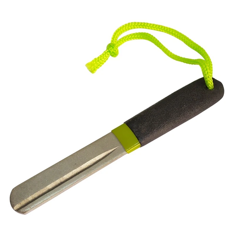 2Pcs Double Sided Fishing Hook Stone Sharpening Tool Fishhook Sharpener File Tool Fishing Accessory Fishhook Sharpener Stone