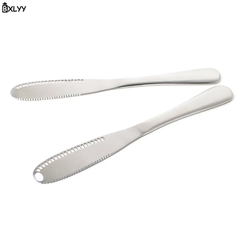 BXLYY 1pc Multi-function Stainless Steel Cheese Knife Butter Steak Knife Tableware Butter Cream Spatula Kitchen Accessories.75z