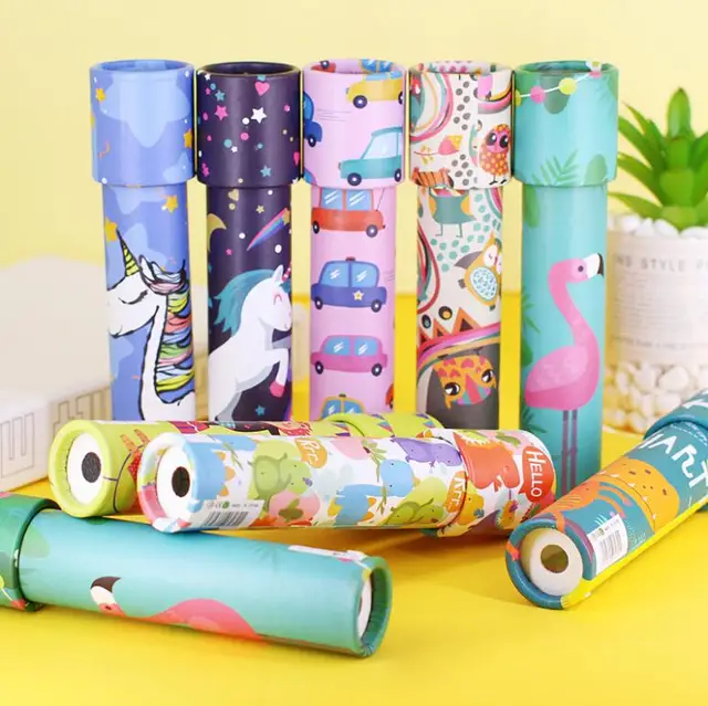 1Pcs Interactive Logical Rotating Kaleidoscope Magic Classic Educational Toys for Kids Imaginative Cartoon Children Gifts YJN 4