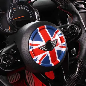 

Car Styling ABS Union Jack Steering Wheel Center Sticker Decal Decoration for BMW MINI Cooper JCW F60 F54 F55 F56 New Countryman