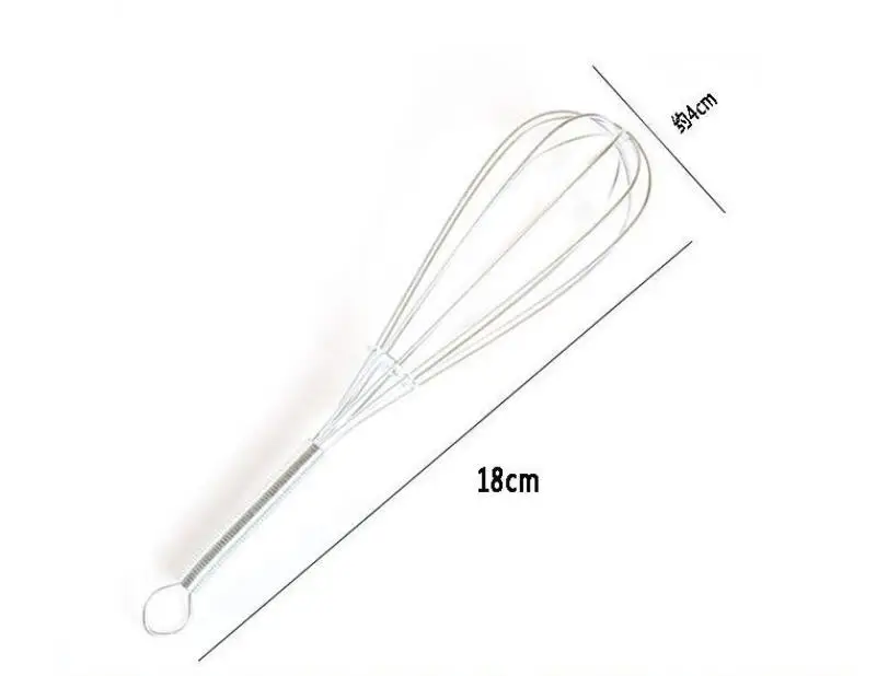 1 PC Handle Stainless Steel Egg Beater Hand Whisk For Whipping Cream Butter Milk Home Kitchen Cooking Tool