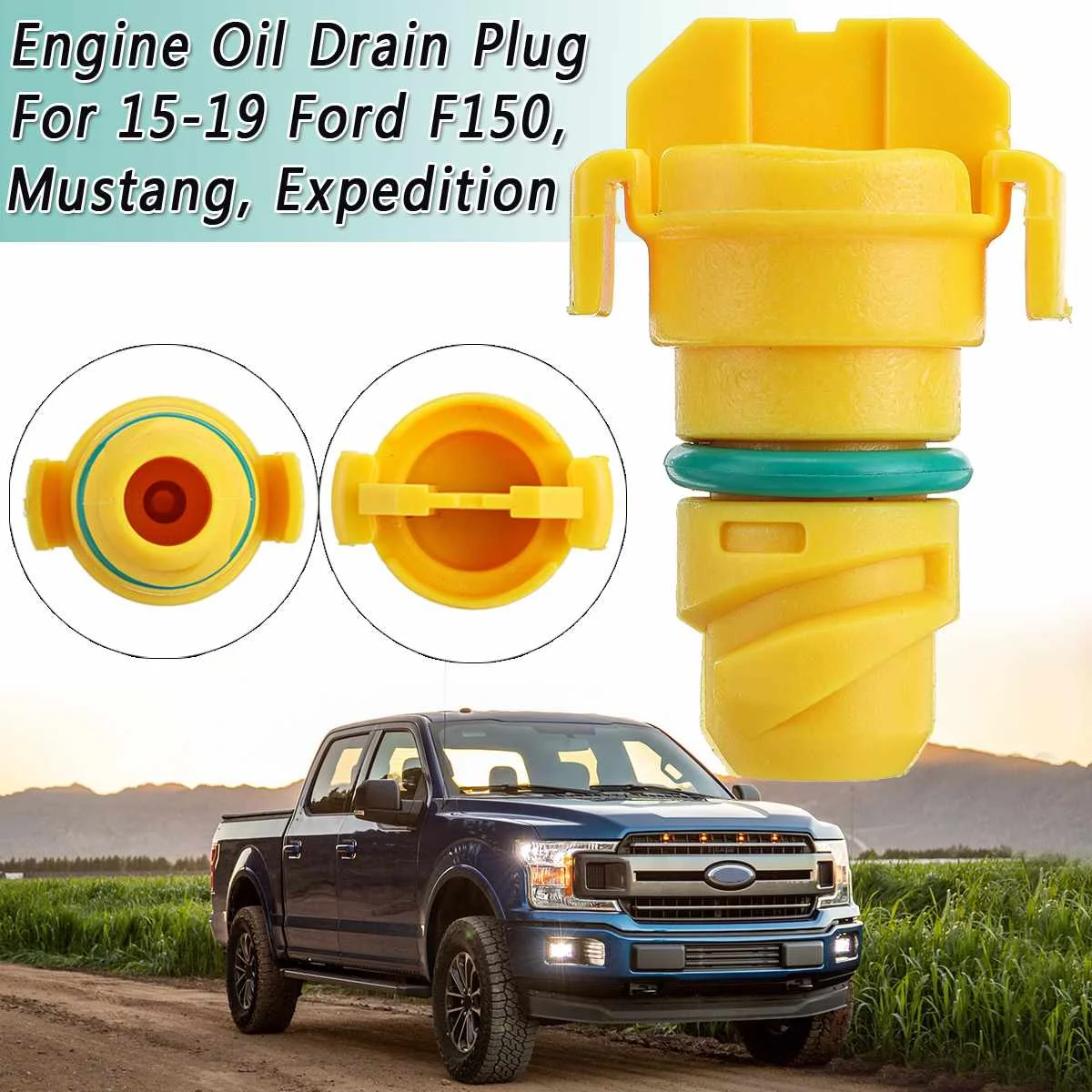 

1PCS Engine Oil Drain Plug Screw For Ford F150, Mustang, Expedition 2015 2016 2017 2018 2019 OEM:KX6Z6730B Nuts & Bolts