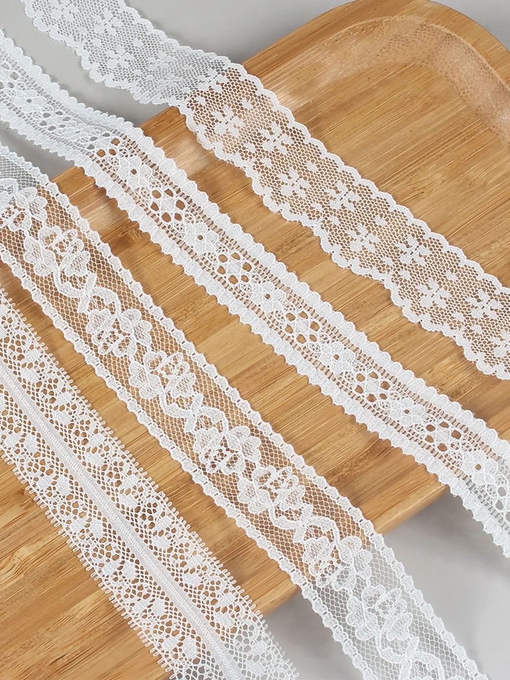 5Yards White Lace Trim Ribbon DIY Embroidered for Sewing Decoration Fabric  Lace Ribbon Tape Handmade Craft Materials Net Ribbons