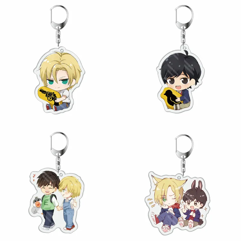 1 шт. новая обувь для косплея Аниме Банановая рыба брелки ключей золы Рысь Okumura