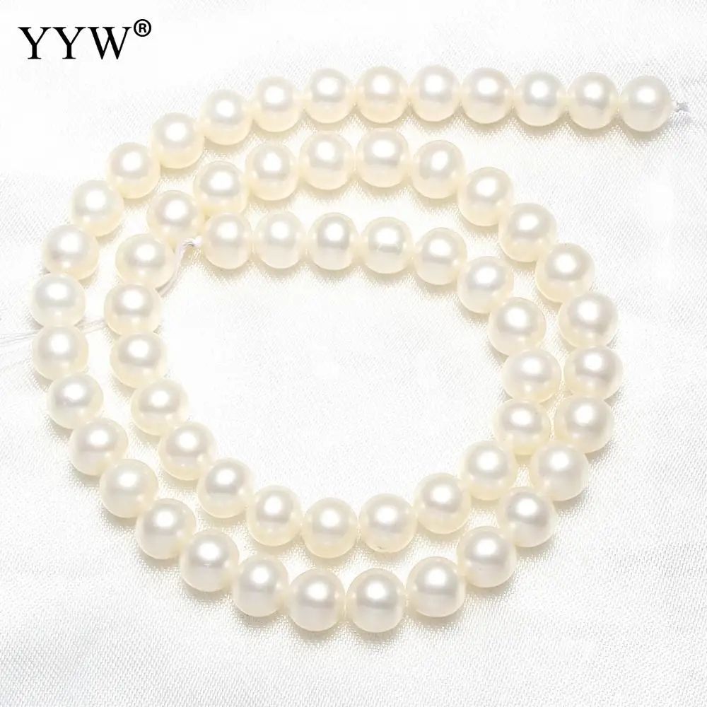 Lot De 100 Perles De Culture D'eau Douce Naturelles De 7 à 8 Mm De