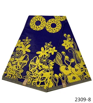 

High Quality African Wax prints Guaranteed Ankara wax Fabric 100% Cotton Nigeria Ghana Style design 6 yards 2309