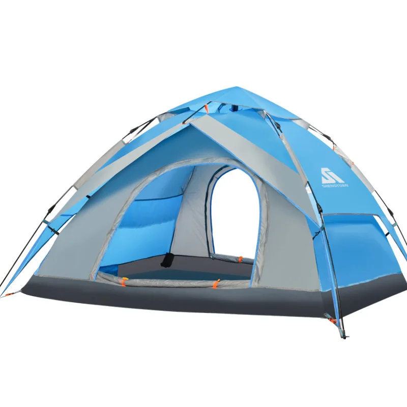 

ShengYuan Cross Border 3-4 People Fully Automatic Tent Outdoor Water Resistant Quickly Open Camping Tent Do Awning Sunshade