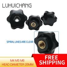 Luhuichan10 шт M4 M5 M6 сливовые бакелитовые ручные затягивающие гайки