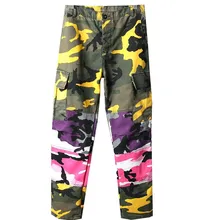 Три цвета камуфляж пэчворк брюки мужские хип-хоп повседневные камуфляжные брюки модные уличные джоггеры спортивные штаны