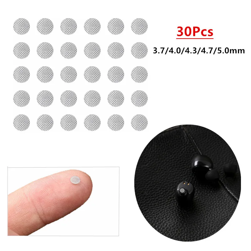 30Pcs Self Adhesive Earphone Anti Dust Net Earphone Dust Cover
