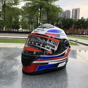 

Men And Women Motorcycle Helmet With Inner Sun Visor Flip Up Modular Casco Female Capacete Double Lens Helmet