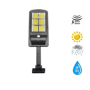 

120 LED Solar Lights Outdoor Motion Sensor Wall Sconces Light with Remote Control Lamp Security Lighting For Garden Wall 3 modes
