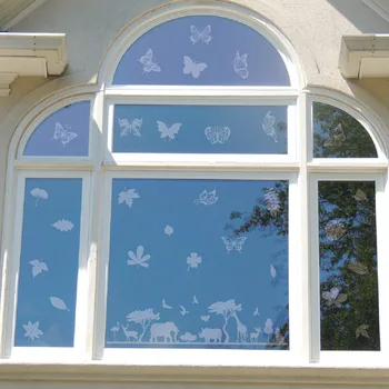 

3sets Transparent Window Clings Alert Bird Anti Collision Assorted Sticker Home Decor Reflective DIY Glass Panel Prevent People