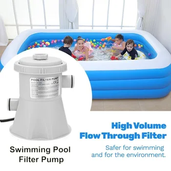 

Electric Swimming Pool Filter Pump Reusable Practical Swimming Pool Filter Water Purifier Easy Install Filter Pump Cleaning Tool