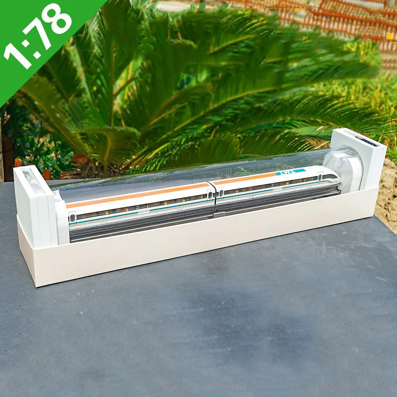 

1/78 scale maglev train commemorative alloy simulation subway model metal vehicle subway tube collect souvenirs kids gift show