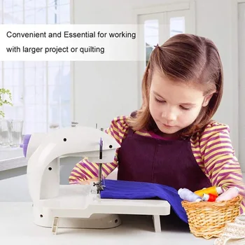 

1Pcs Household Desktop Electric Mini Sewing Machine Double-Line with Light