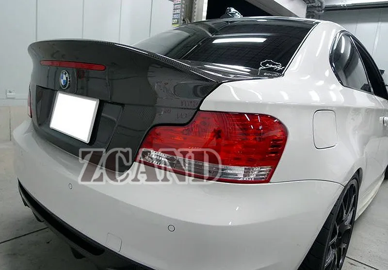 CSL Стиль Реальные углеродного волокна багажник для BMW E82 1-series 2008-2011 купе 2-дверный 128i 135i 1 м