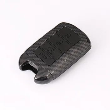 

Carbon fiber ABS Car key case cover key shell Holder For KIA K9 Cadenza K7 3/4 button Smart Remote Key