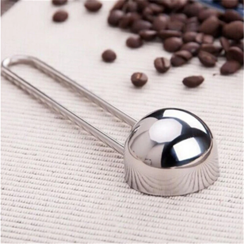

Stainless Steel Coffee Spoon Coffee Bean Container Scoops Dessert Ice Cream Tea Measuring Spoon Kitchen Accessories Supplies