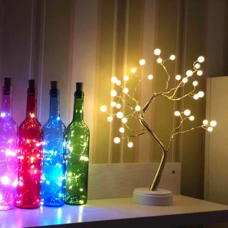 Tree Branch Desk Lamp Touch Switch Vintage Style Party Holiday Home Office Decor