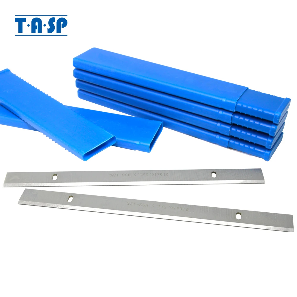 TASP HSS Thicknesser Planer Blade 5 Pairs 8" 210mm 210 x 16.5 x 1.5 mm Wood Knife For Einhell TC-SP 204 ERBAUER 052BTE PB02