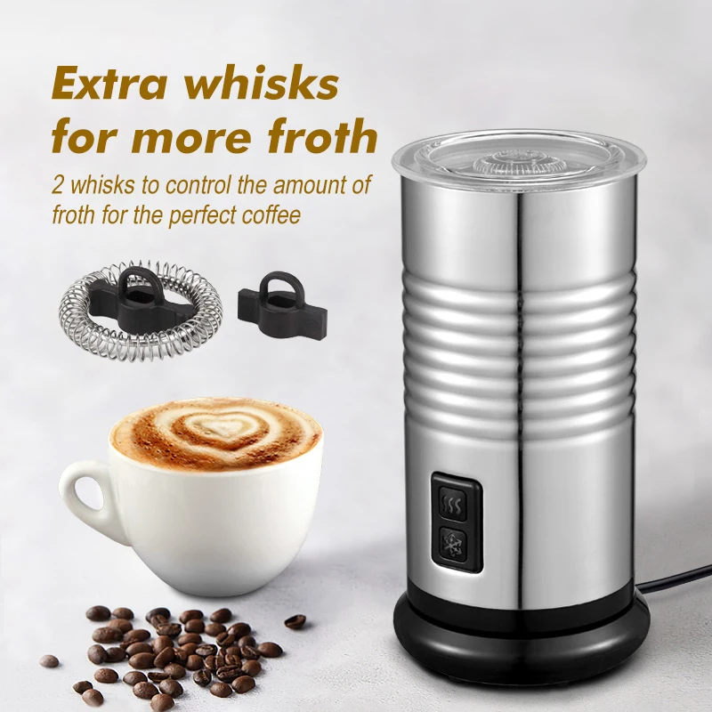 

Hibrew Electric Milk Frother Foaming Milk Machine Cold/Hot Dual Use Full Automatic Household Foaming Milk Machine