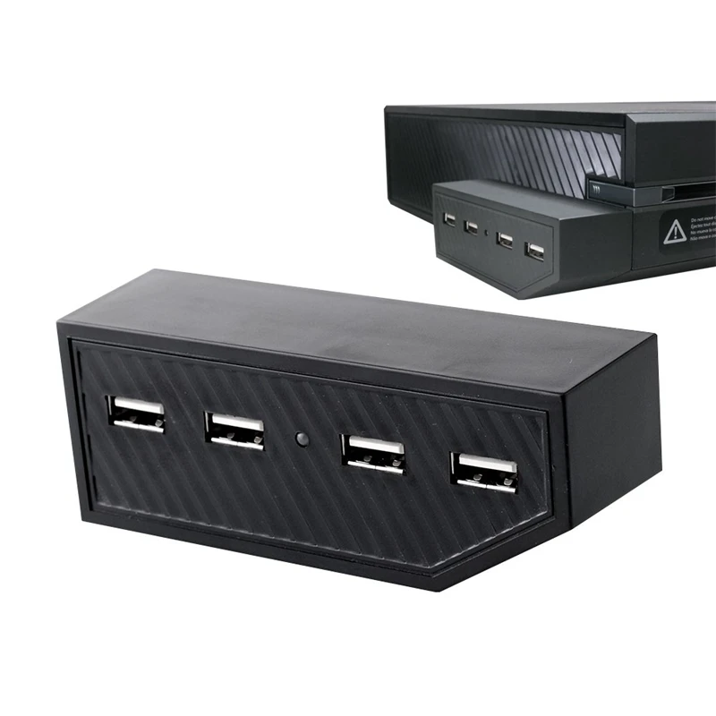 4 Ports USB Hub Adapter Extension for One Game Console Headphones Mic Phone USB Hard Drive